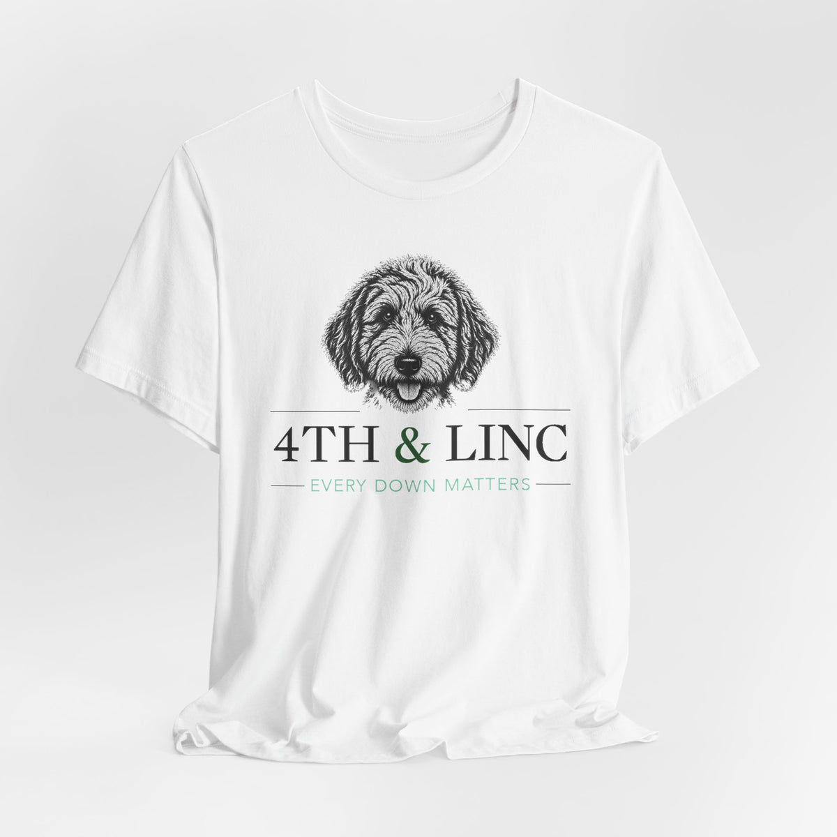 4th & Linc “Every Down Matters” Tee — White